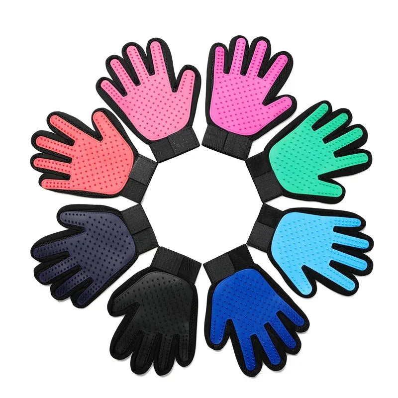 Pet Silicone Grooming Gloves