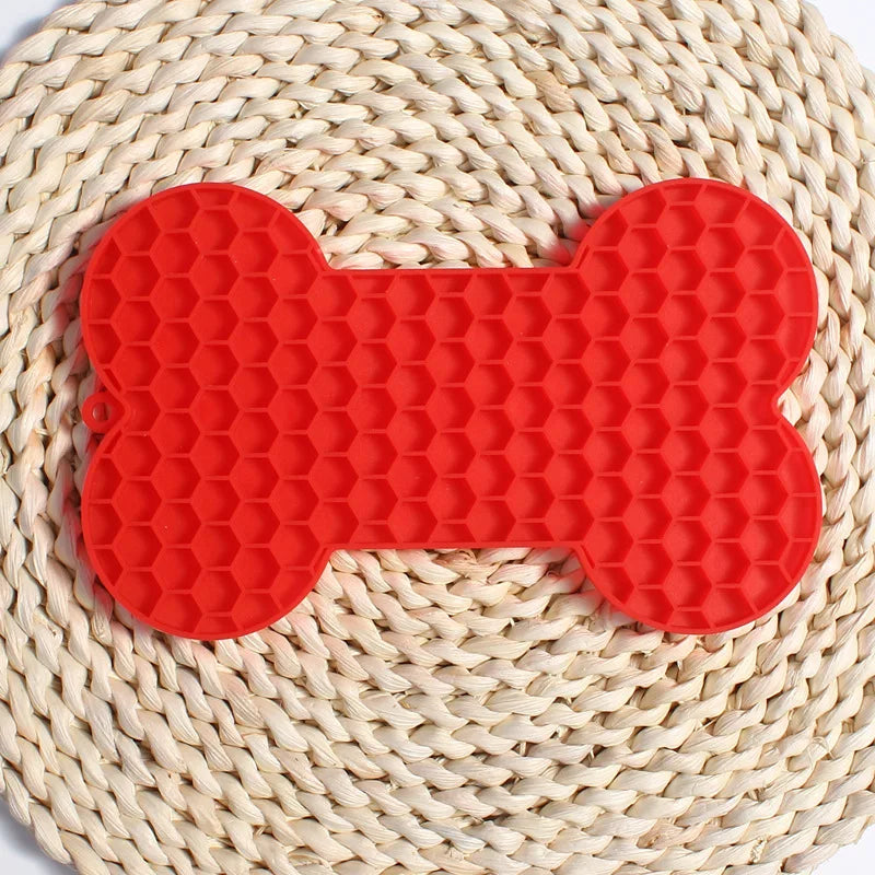 Bone Shape Silicone Licking Pad