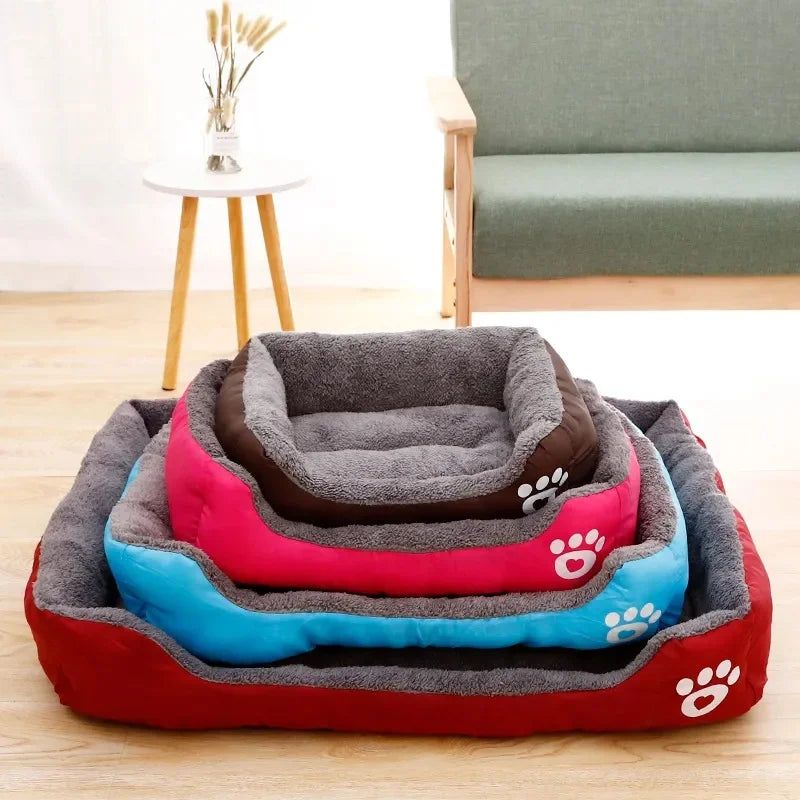 Pet Warm House Candy-colored Square Bed