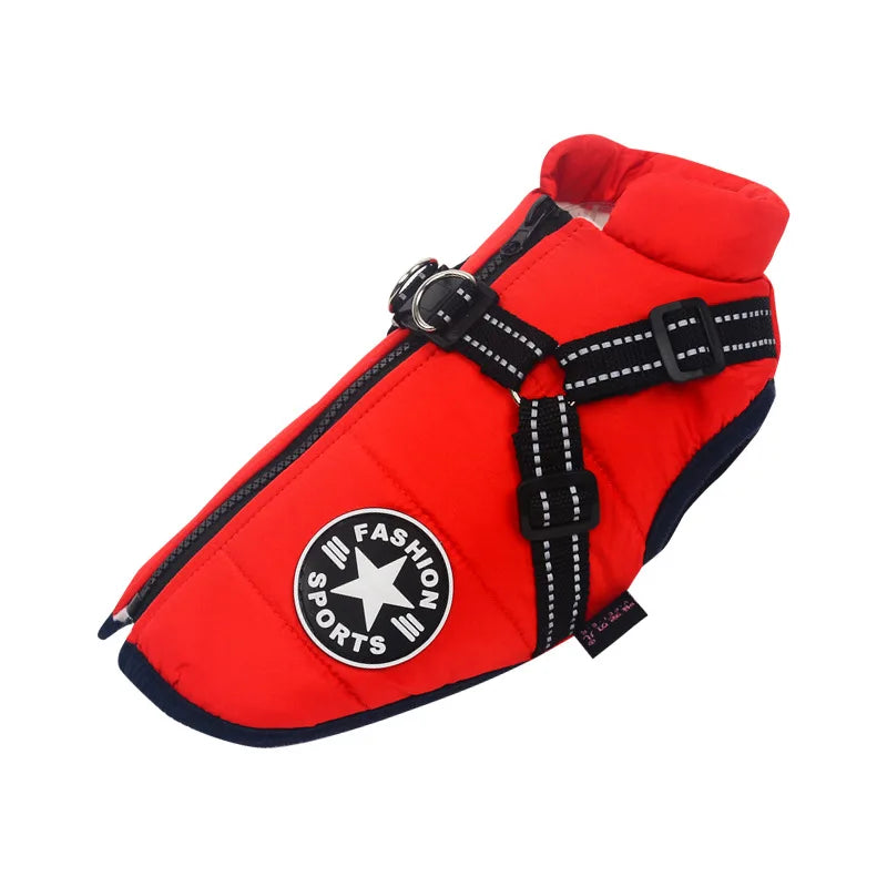 Pet Waterproof Winter Warm Harness Jacket