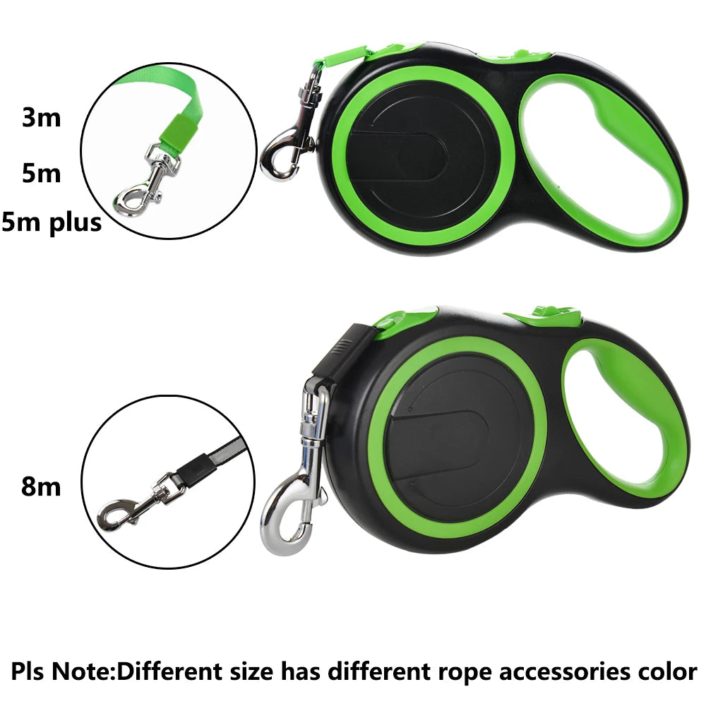 Pet Durable Nylon Retractable Strong Leash