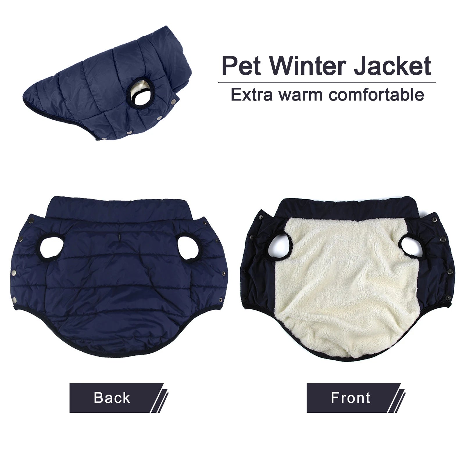 Dog Outdoor Cold Proof Warm Jacket