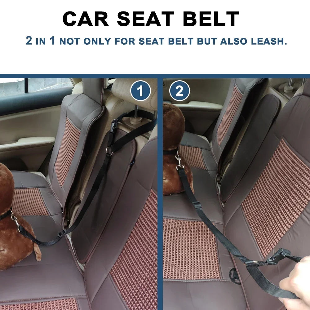 Pet Solid Two-in-one Car Seat Belt