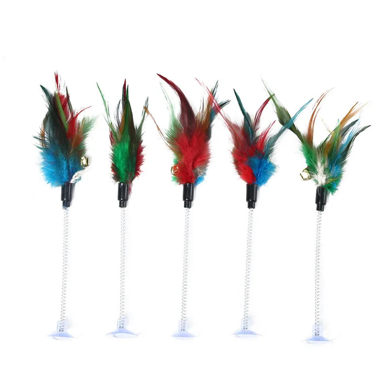 Pet Cartoon Stick Feather Rod Mouse Toy