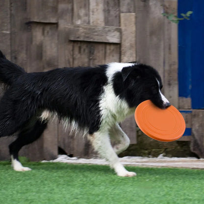 Dog Silicone Flying Saucer Funny Toy