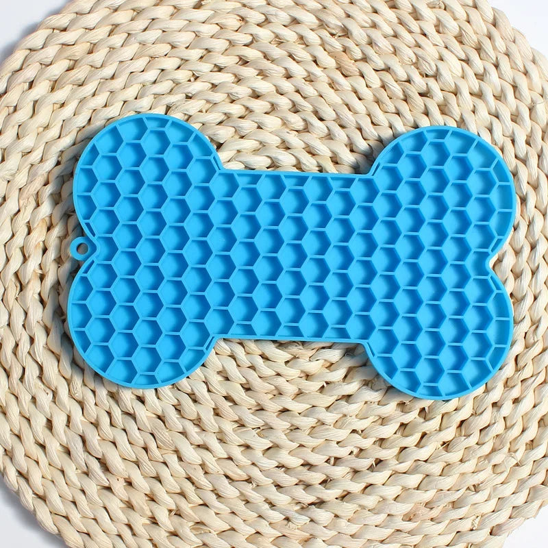 Bone Shape Silicone Licking Pad