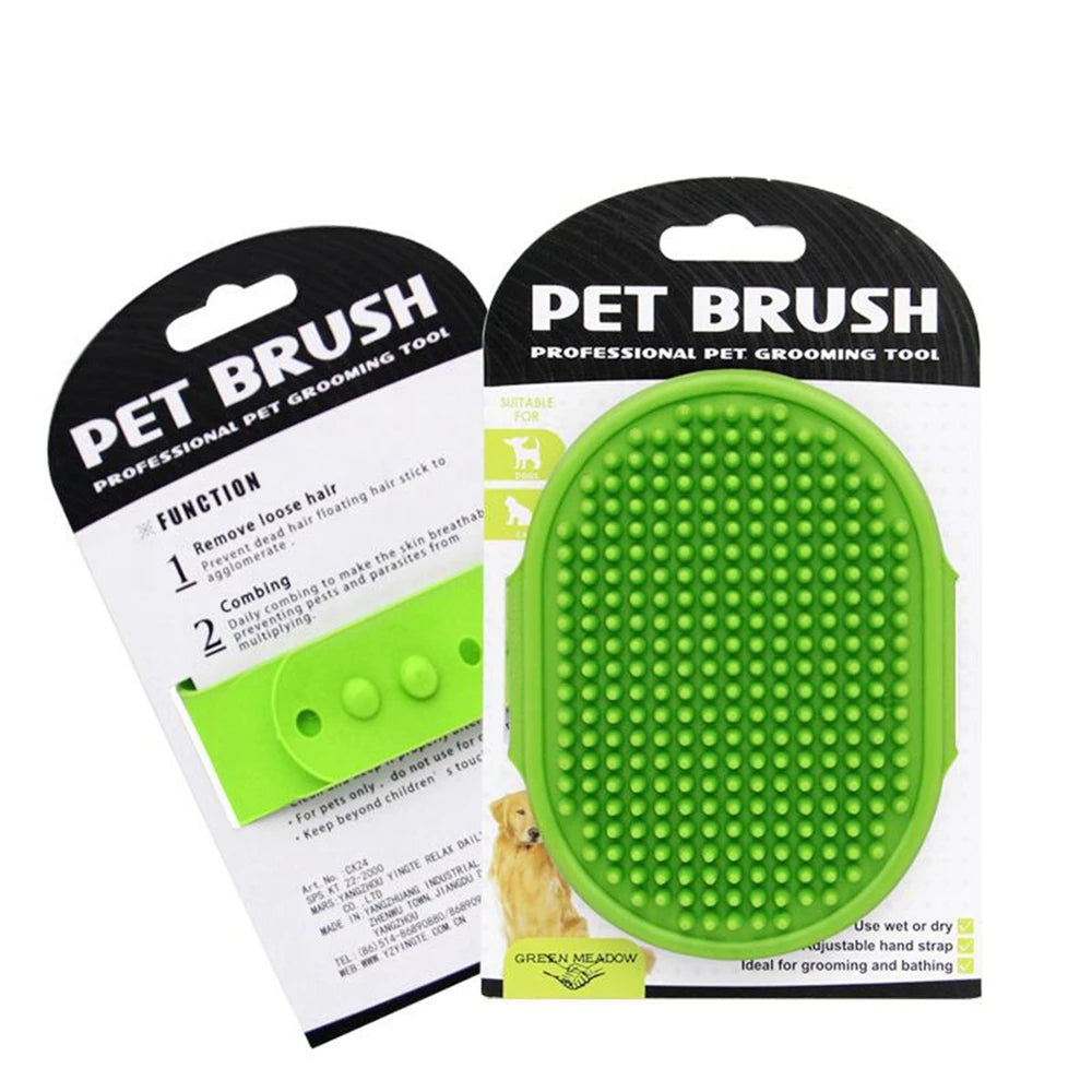 Pet Soft Rubber Cleaning Brush