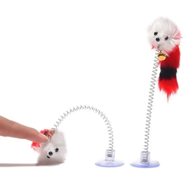 Pet Cartoon Stick Feather Rod Mouse Toy