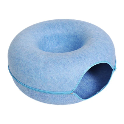 Cat Natural Felt Rabbit  Donut Bed