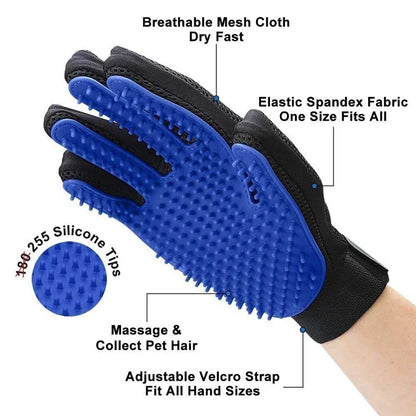 Pet Silicone Grooming Gloves