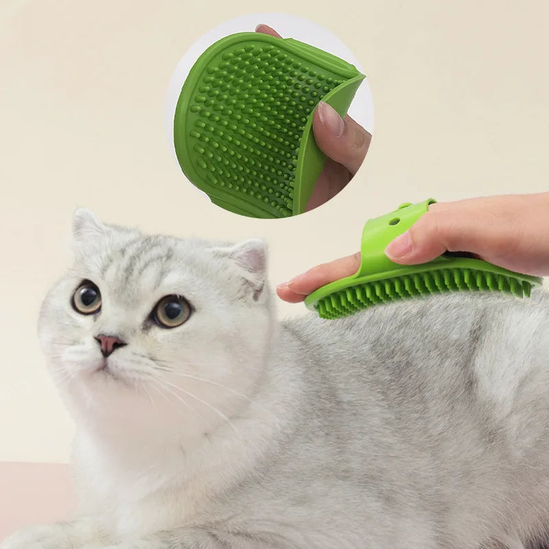 Pet Soft Rubber Cleaning Brush