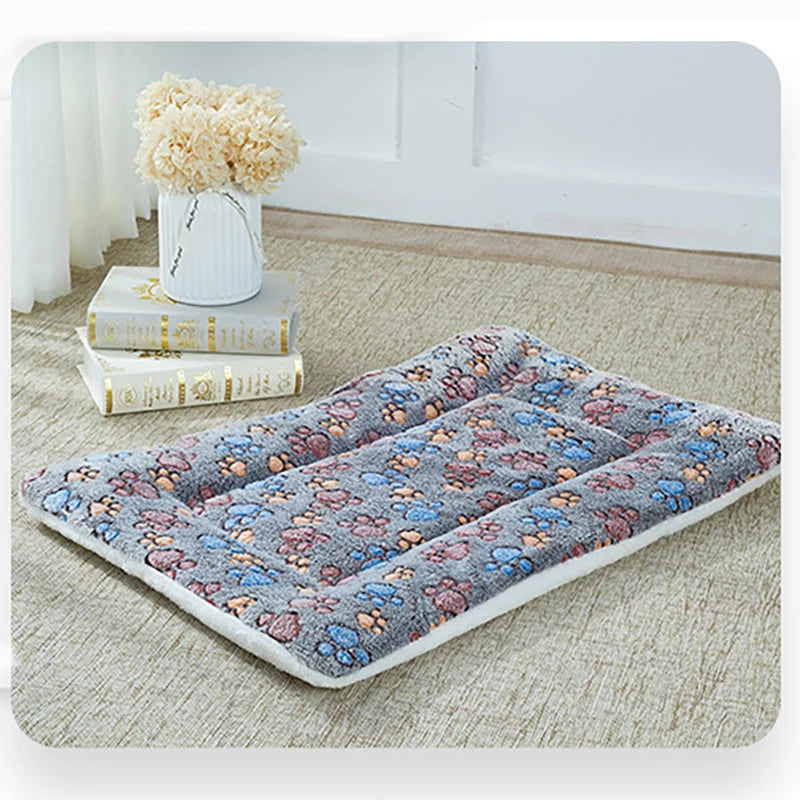 Pet Winter Warm Flannel Thickened Bed