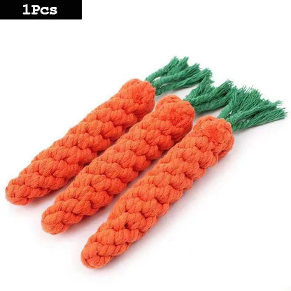 Pet Carrot Knot Rope Ball Cotton Rope Toy