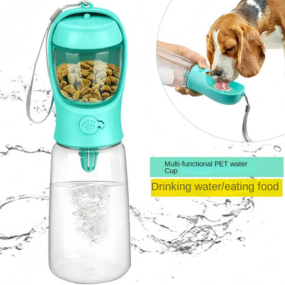 Pet Portable Water Bottle Food Dispenser