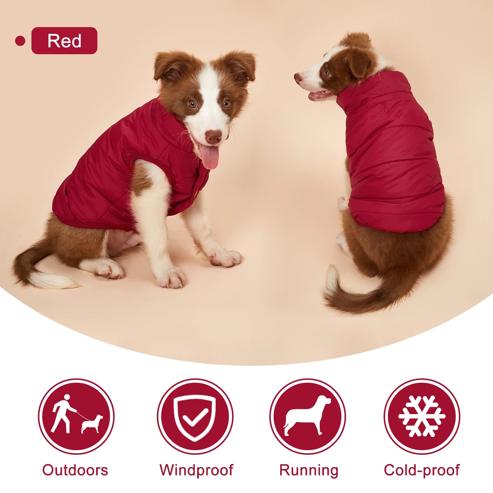 Dog Outdoor Cold Proof Warm Jacket