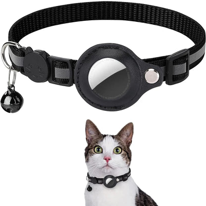 Cat Reflective Strips  Air Tag Holder Collar