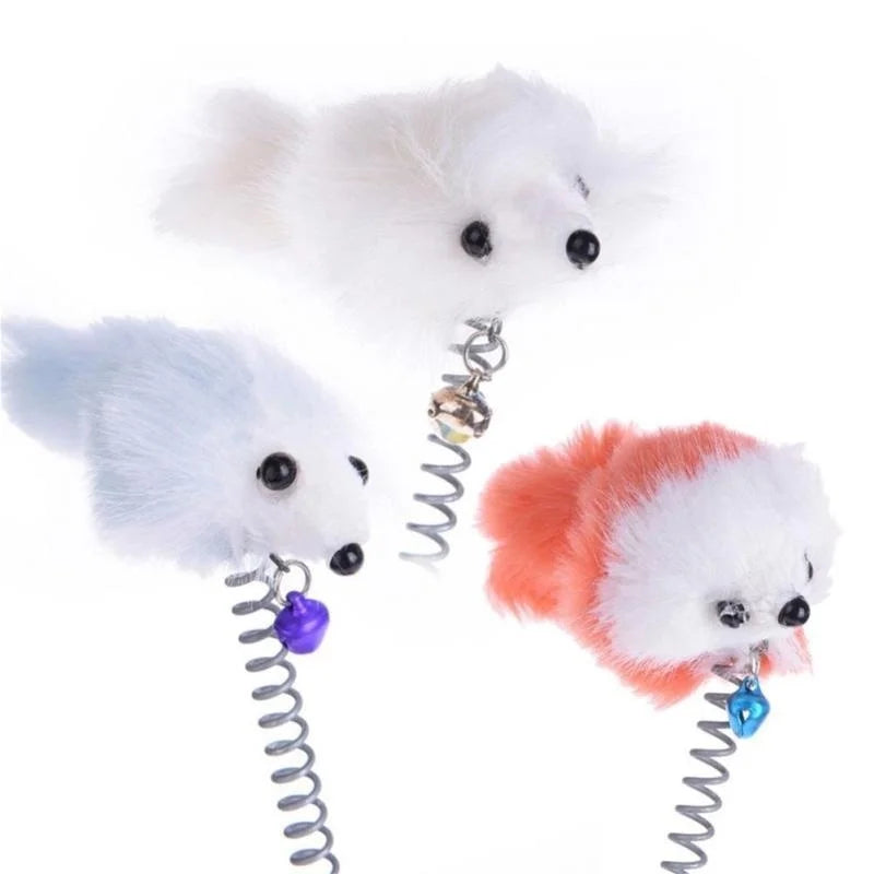 Pet Cartoon Stick Feather Rod Mouse Toy