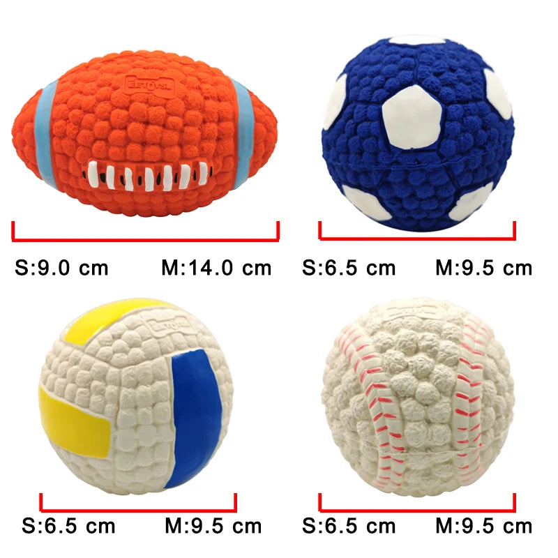 Pet Soft Squeaky Ball Toy