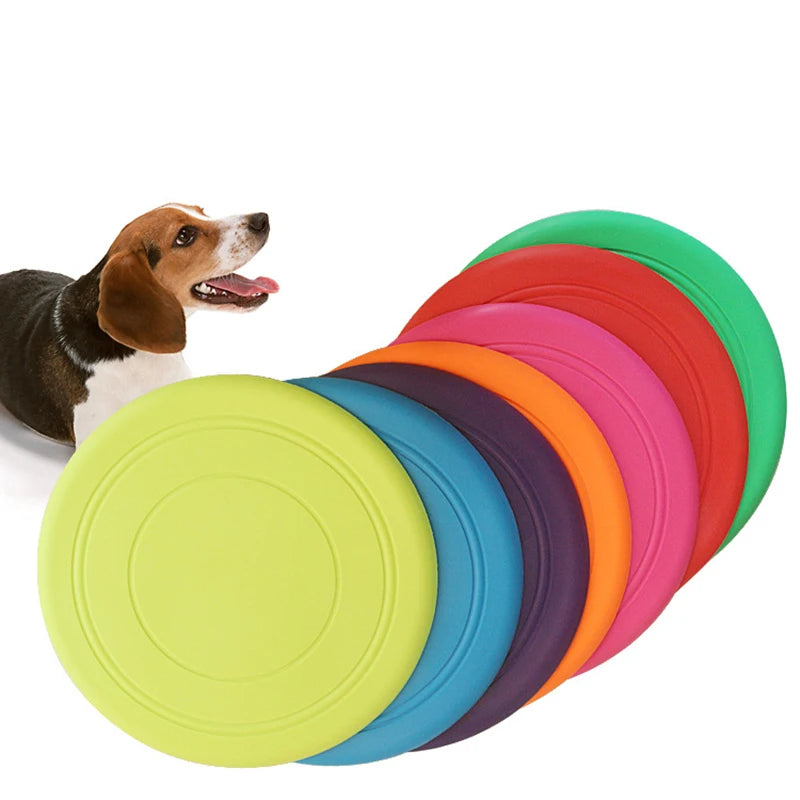 Dog Silicone Flying Saucer Funny Toy