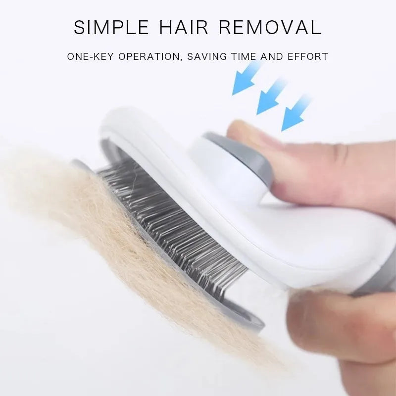 Pet Self Cleaning Hair Remover Brush