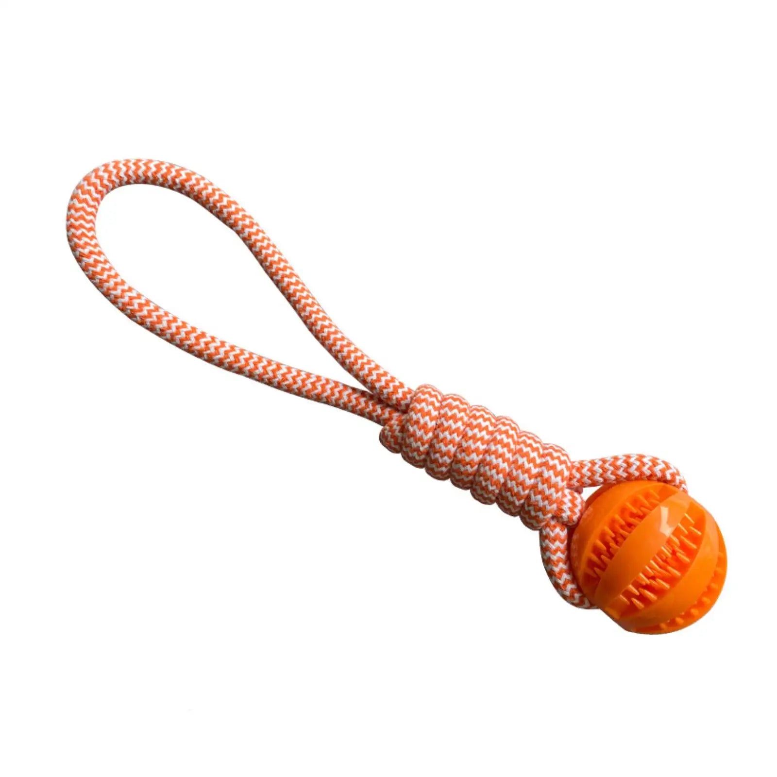 Pet Treat Rope Rubber Leaking Ball Toy