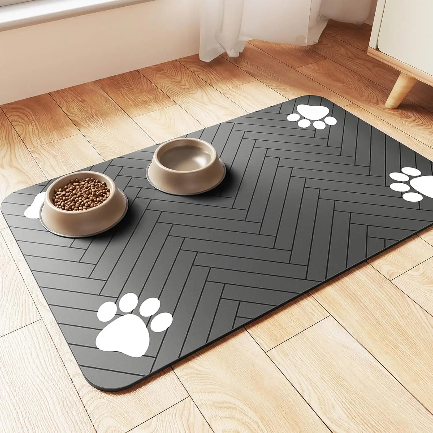 Pet Waterproof Rubber Backing Feeding Ma