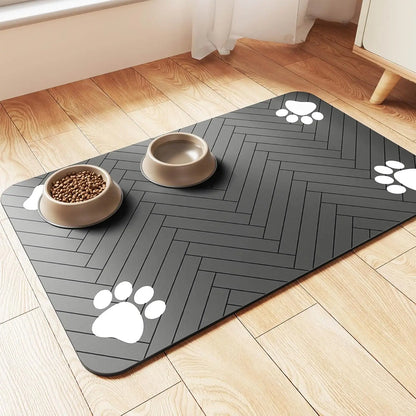 Pet Waterproof Rubber Backing Feeding Ma