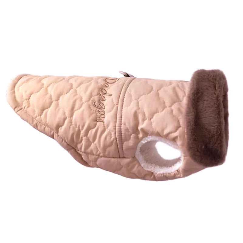 Dog Waterproof Fur Collar Jacket