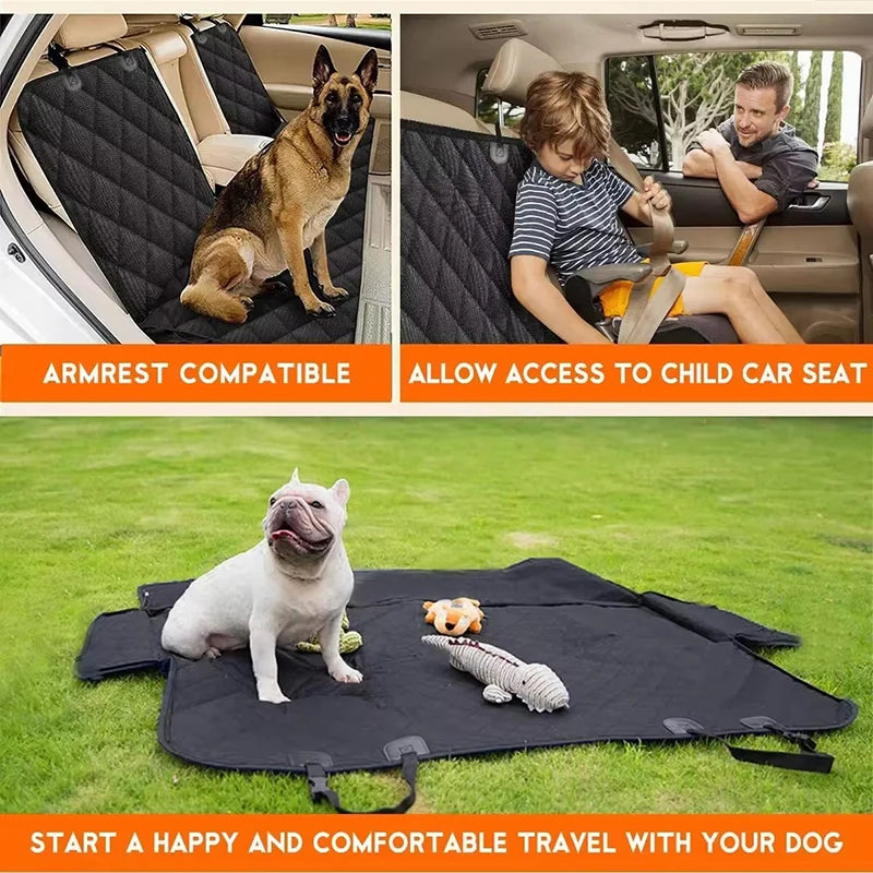 Dog Car Rear Seat Waterproof Protective Cover