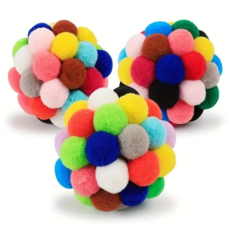 Cat 3PCS Plush Ball Toy