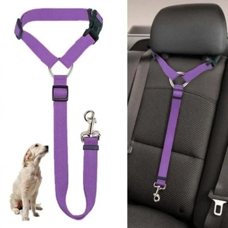 Pet Solid Two-in-one Car Seat Belt