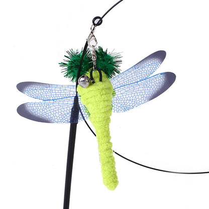 Cat Insects Interactive Sucker Feather Toy