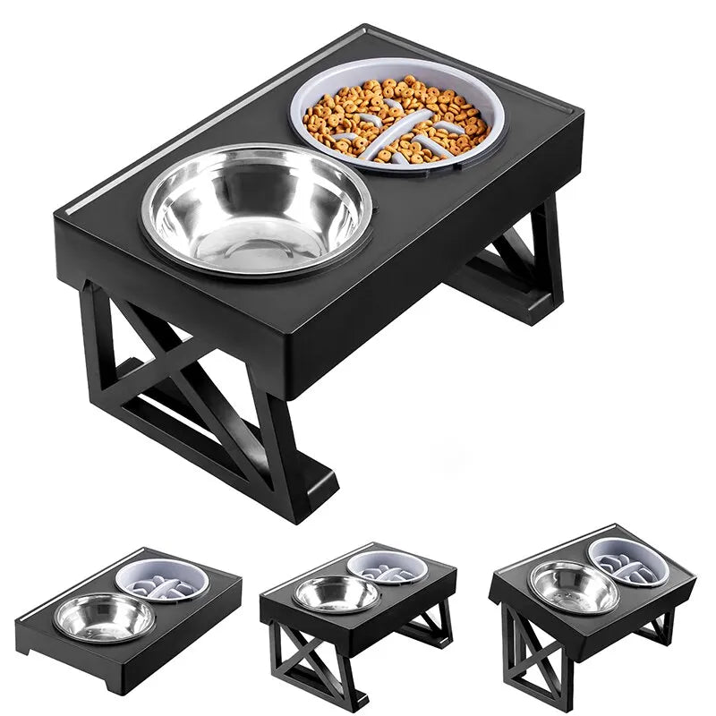 Dog  Stand Adjustable Elevated Bowl