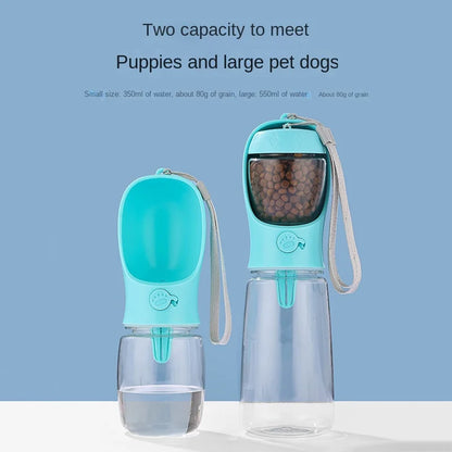 Pet Portable Water Bottle Food Dispenser