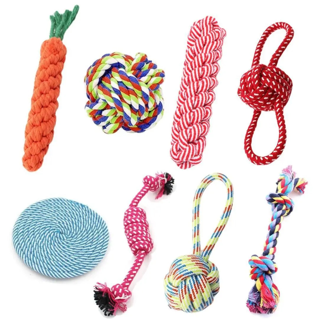 Pet Carrot Knot Rope Ball Cotton Rope Toy