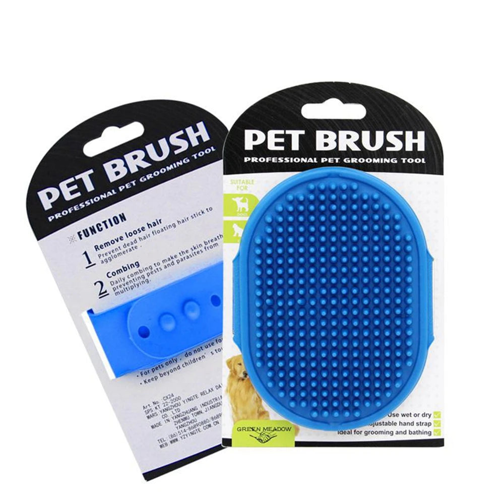 Pet Soft Rubber Cleaning Brush