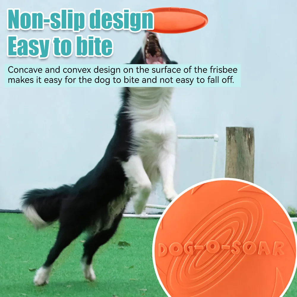 Dog Silicone Flying Disk Chew Toy