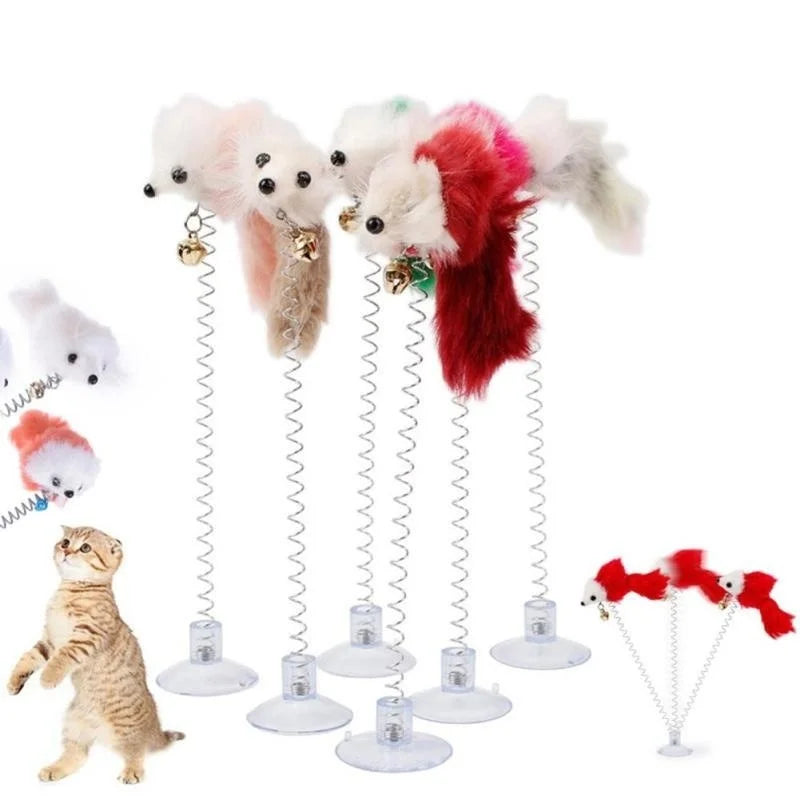 Pet Cartoon Stick Feather Rod Mouse Toy