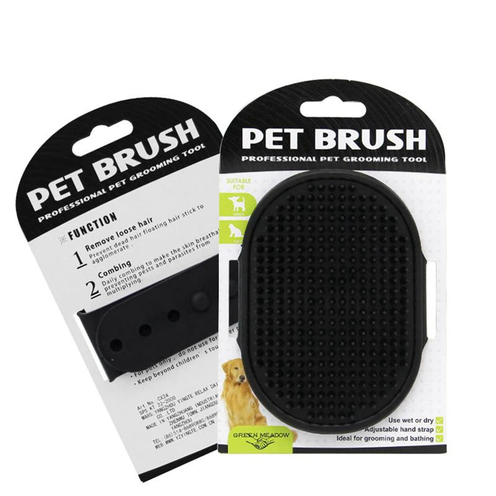 Pet Soft Rubber Cleaning Brush