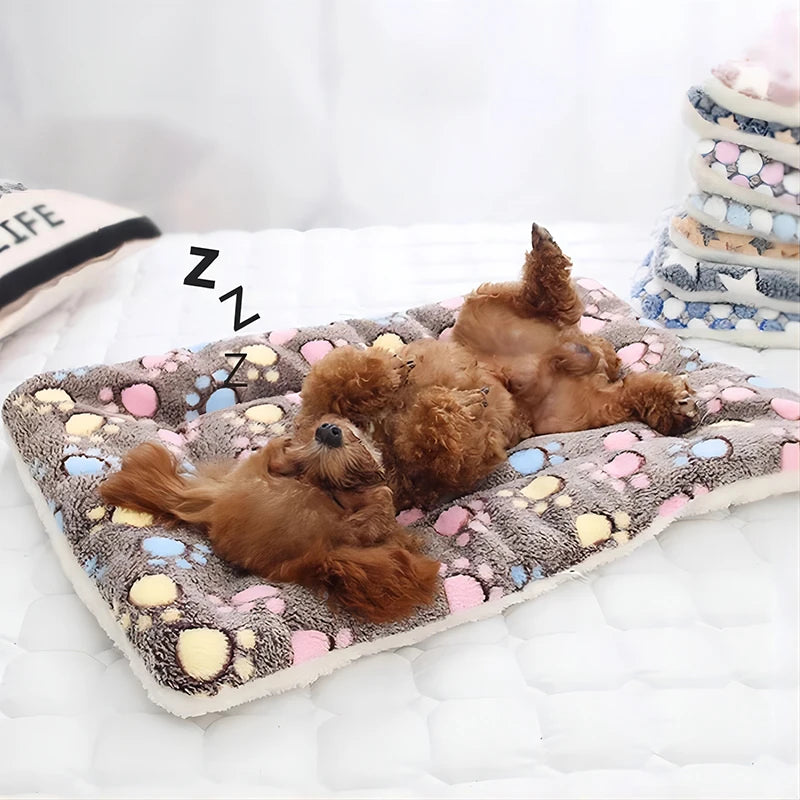 Pet Winter Warm Flannel Thickened Bed