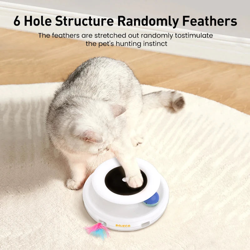 2 in 1 Smart Automatic Feather Fun Ball Toy