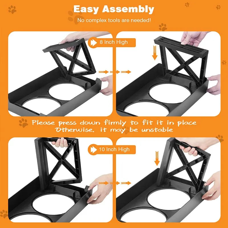 Dog  Stand Adjustable Elevated Bowl