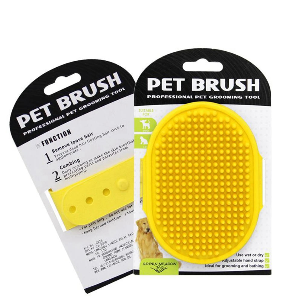 Pet Soft Rubber Cleaning Brush